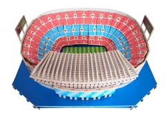 Puzzle de madera 3d campo de futbol del barcelona incluye instrucciones edad recomendada 10+