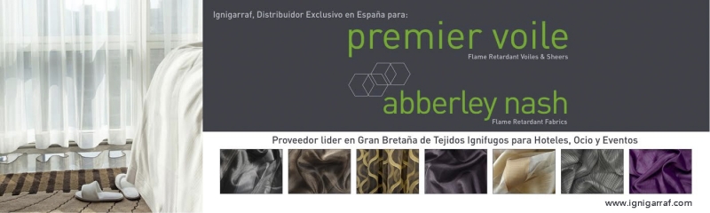 Distribuidor Exclusivo Premier Voile (Tejido ignifugo)