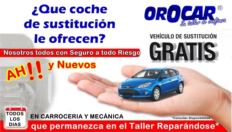 Talleres Orocar, Servicio Auto-Puerta a Puerta, Coche de Sustitución Gratis, Revisiones y Mantenimie