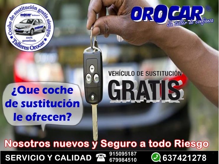 Talleres Orocar, Servicio Auto-Puerta a Puerta, Coche de Sustitucin Gratis, Revisiones y Mantenimie