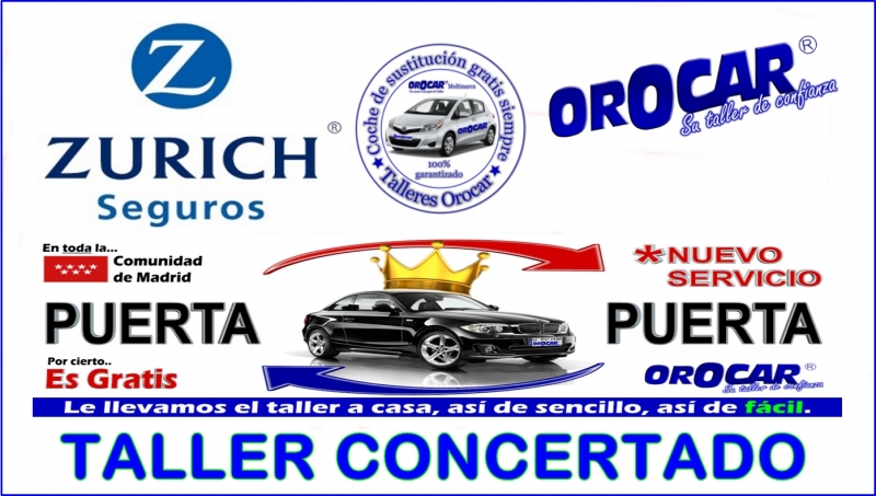 Talleres Orocar, Servicio Auto-Puerta a Puerta, Coche de Sustitución Gratis, Revisiones y Mantenimie