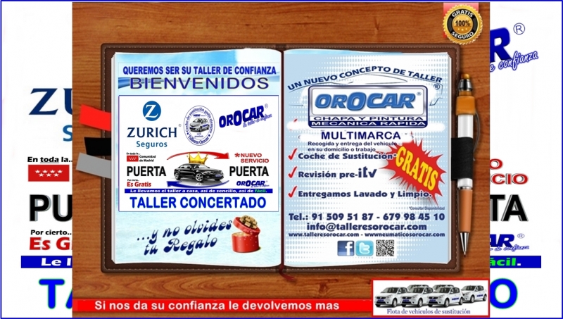 Talleres Orocar, Servicio Auto-Puerta a Puerta, Coche de Sustitucin Gratis, Revisiones y Mantenimie