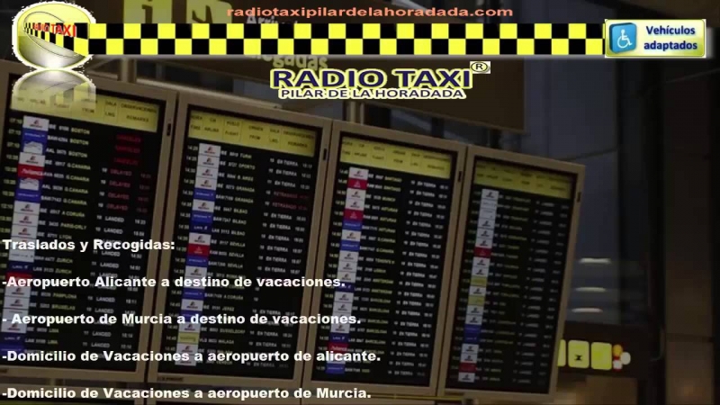 RADIO TAXI PILAR DE HORADADA TRASLADOS Y SERVICIOS AIRPORT SERVICE ALICANTE MURCIA TRASFERS 24 HOURS 365 DAIS 0034  96 676 78 30