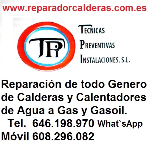 Reparacin de Todo Gnero de Calderas y Calentadores de Agua a Gas y Gasoil. Especialista en Hogares