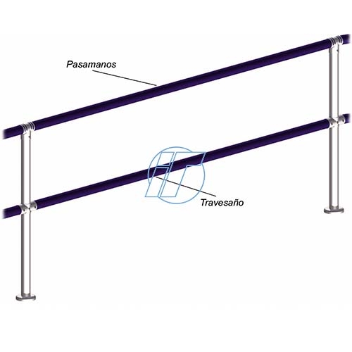 Barandillas modulares metalicas