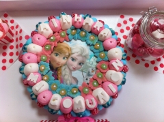 tarta de chuches Frozen (Elsa y Ana)