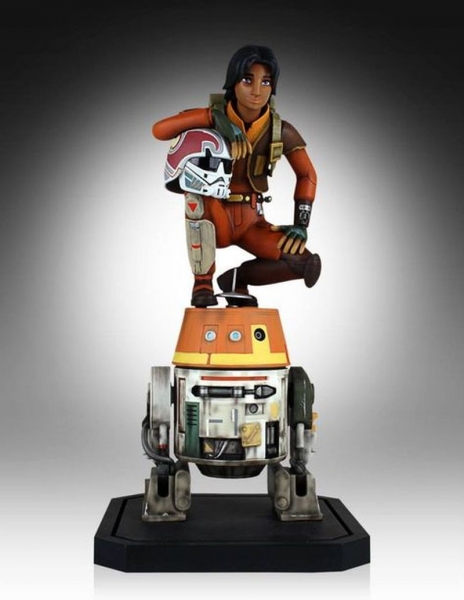 Star Wars Rebels Maquette Ezra & Chopper 23 cm