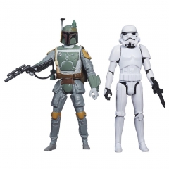 Figuras boba fett & stormtrooper (episodio v) 10 cm