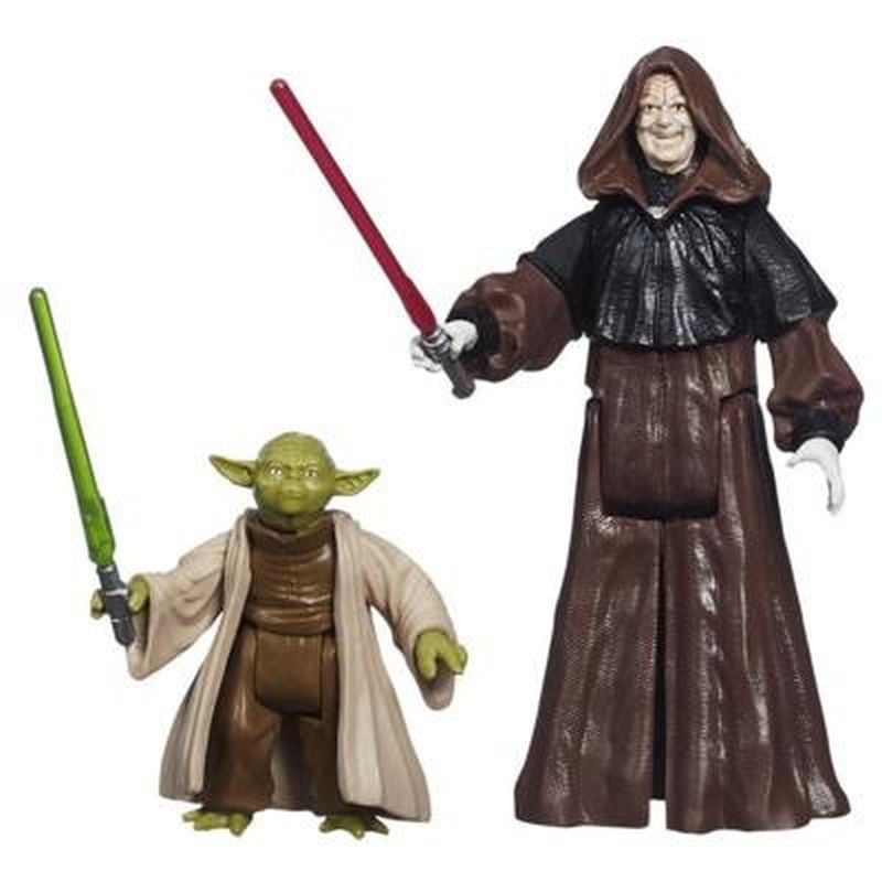 Figuras Darth Sidious & Yoda (Episodio III) 10 cm