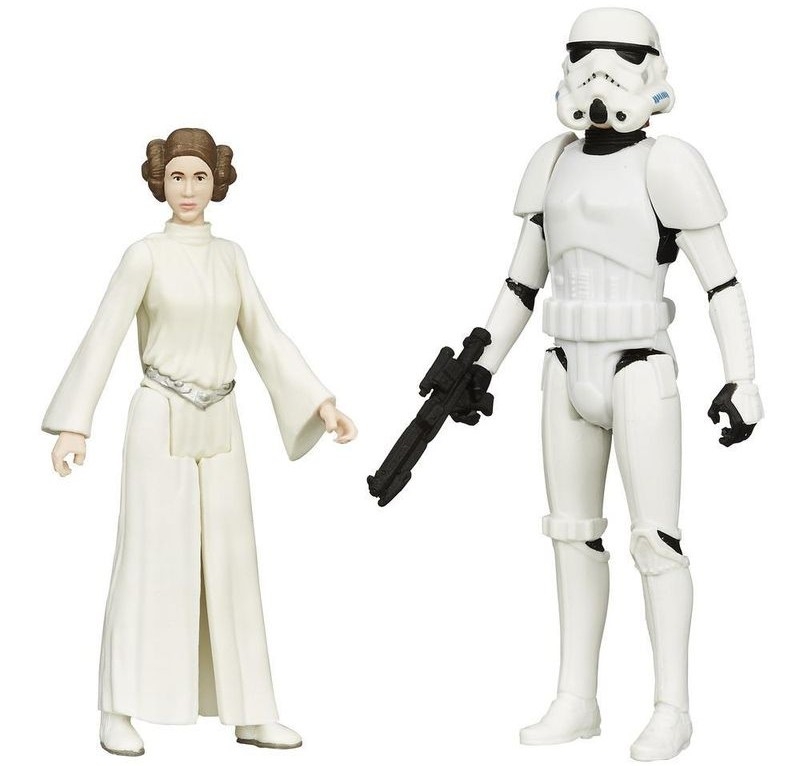 Figuras Luke Skywalker (Stormtrooper Disguise) & Princesa Leia (Episodio IV) 10 cm