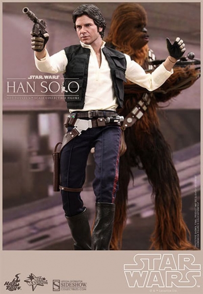 Pack de 2 Figuras Movie Masterpiece 1/6 Han Solo & Chewbacca 30 y 36 cm