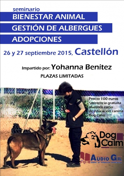 Seminario Bienestar animal, gestin de albergues y adopciones, con Yohanna Bentez