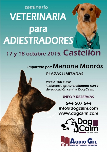 Seminario Veterinaria para adiestradores, por Mariona Monrs