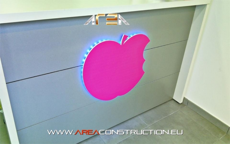 Logo leds. Reforma Clnica Broch Dental, Area Construction Technology, Barcelona