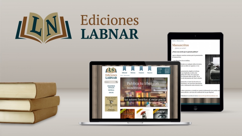 Diseño web de Ediciones Labnar