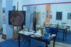 Interior de la escuela
