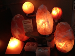 Lamparas de sal del himalaya