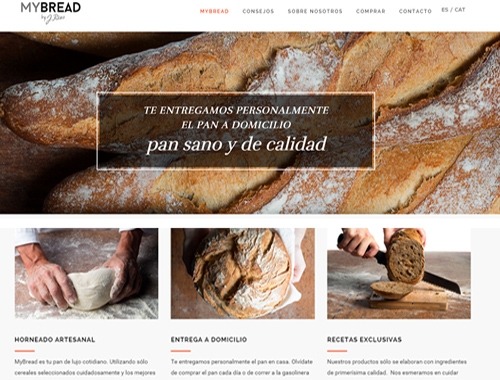 Tienda venta de panes y recetas artesanal a domicilio