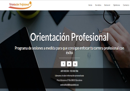 Programa de sesiones sobre orientacin profesional con Andrea Linati