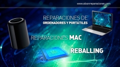 Reparacin de porttiles, ordenadores MAC y reballing en Madrid.