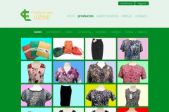 Pagina web de confecciones lozano