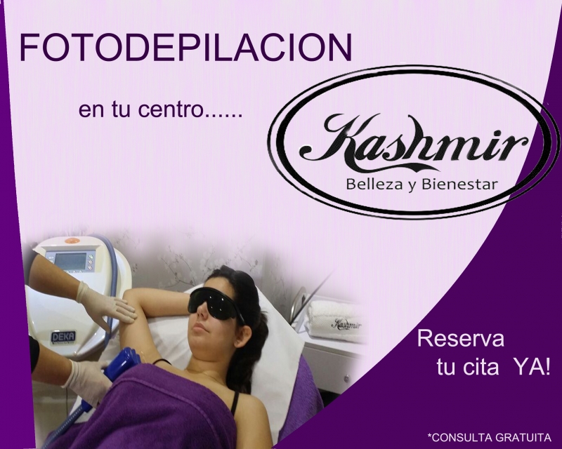 En kashmir Belleza disponemos del servicio de Fotodepilacin cada 2 meses informate resultados desde