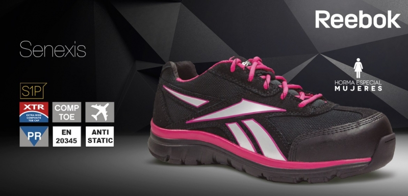 Zapatilla Trabajo MUJER Reebok SENEXIS S1P Horma especial mujer. en hi-par.com