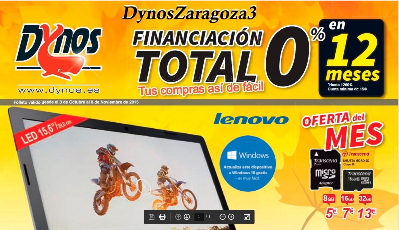 Dynos Zaragoza, ofertas con financiacin sin intereses 