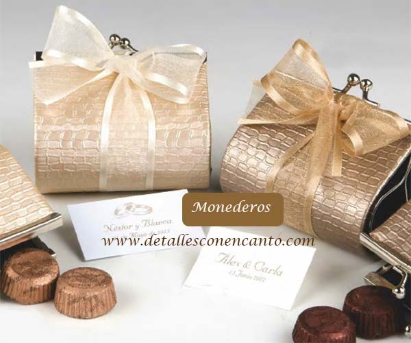 Monederos seora boda, regalos boda Detalles con Encanto