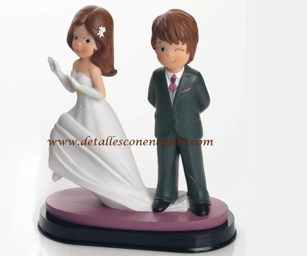 Figuras novios tarta Detalles con Encanto