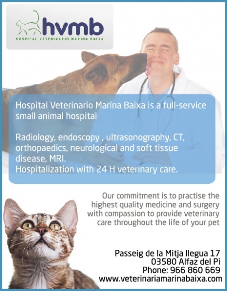 Hospital Veterinario Marina Baixa is a full-service Small Animal Hospital