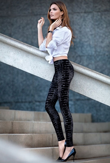 Legging push up vientre plano reductor moldeador estampado serpiente Janira Boa lenceriaemi.com