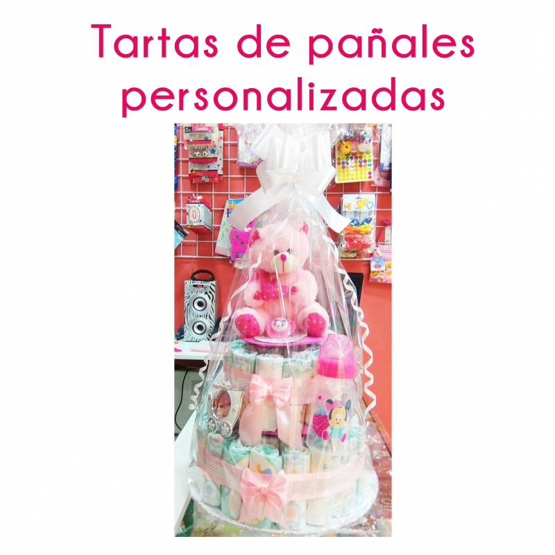 Tarta pañal personalizada (siempre primeras marcas) También bajo encargo