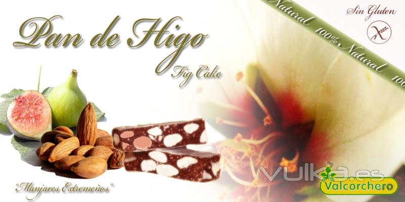 Pan de Higo con Almendra apto para celiacos tambien-Bombones Valcorchero