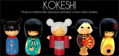 Kokeshi, muecas tradicionales japonesas de venta en nuestra tienda de madrid.