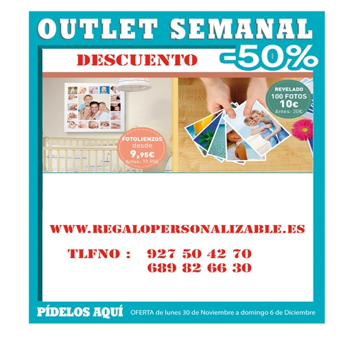 OUTLET 1 SEMANA DICIEMBRE