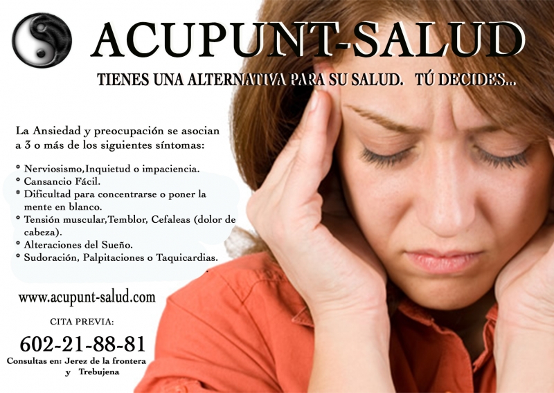 Tratamientos de acupuntura en acupuntsalud para la ansiedad 