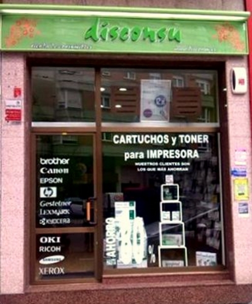 Exterior tienda cartuchos de tinta y toner Disconsu