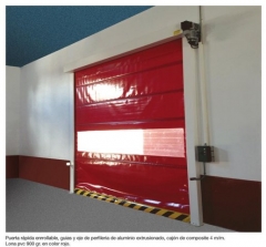 Puerta lona pvc apertura rapida