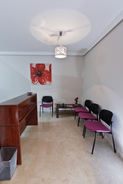 Recepción gabinete Consulta 21 de psicoterapia en Málaga