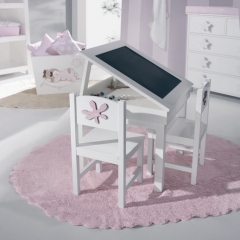 Alfombra infantil de algodon lavable en lavadora blonda rosa de lorena canals