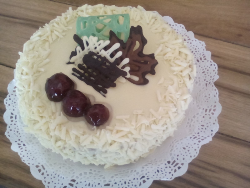 Tarta de chocolate blanco