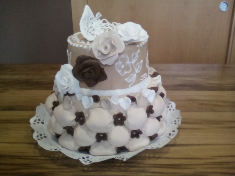 Tarta BODA de Fondant