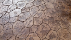 Patio de hormigon impreso en alicante
