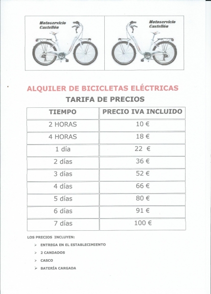 ALQUILER DE BICICLETAS ELECTRICAS. TAMBIEN CONVERTIMOS TU BICICLETA CONVENCIONAL A ELCTRICA