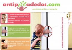 Infografa de seguridad infantil para evitar accidentes infantiles con las puertas