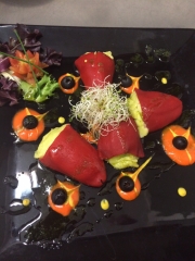 Pimientos del piquillo rellenos, restaurante el rincon de lorca