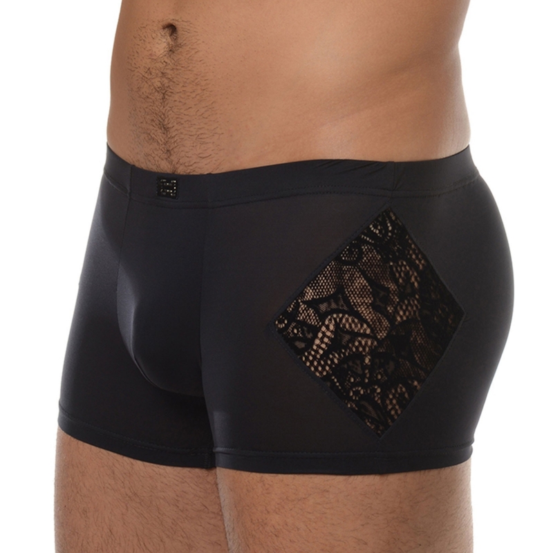 boxer saphir  hom underwear lycra ropa interior con transparencias para hombres sexys.