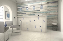 Ceramica decorativa inspirado en el marmol de calacatta formatos 15x15, 20x20 y 15x40 cm