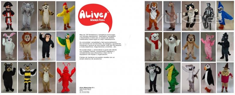 Alive! Mascotas Publicitarias